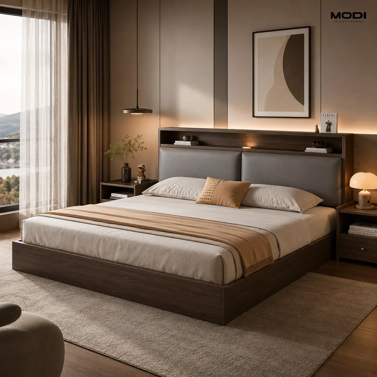 giường ngủ bệt premium
