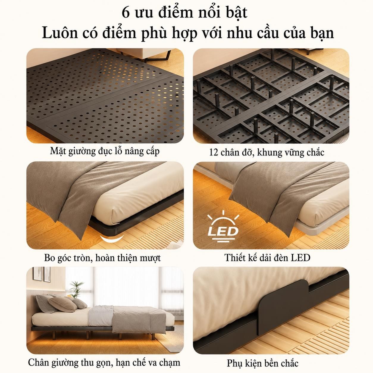 Giường bay kiểu nhật gỗ công nghiệp đẹp hiện đại Satun