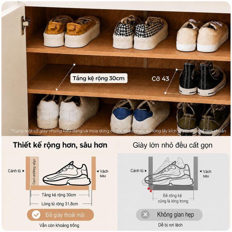 Kệ giày đa năng thiết kế tối giản Rando