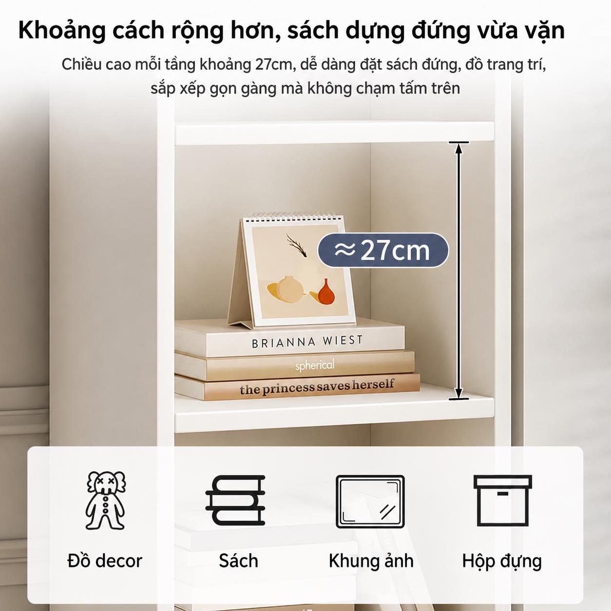 kệ sách đứng tiện lợi