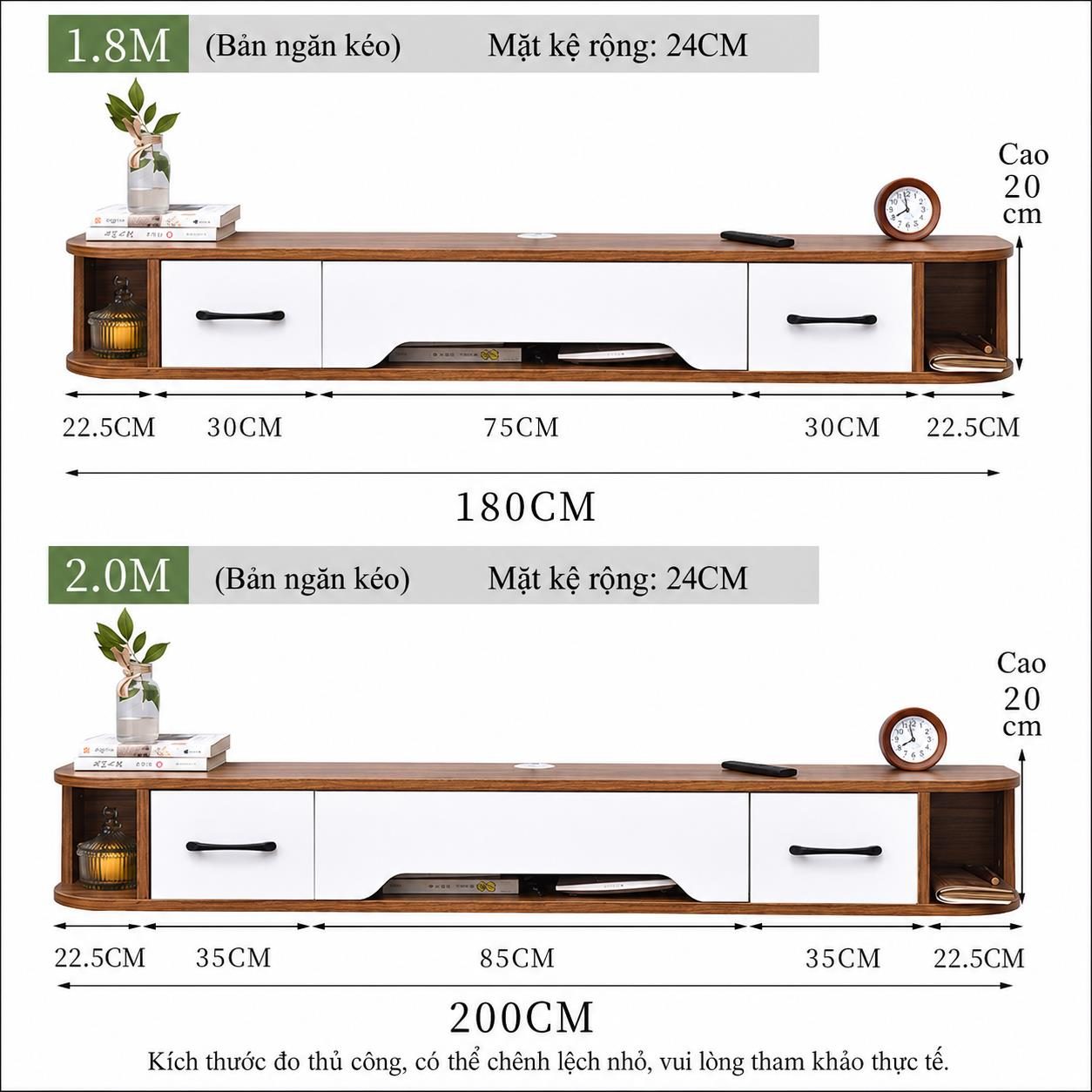 Kệ tivi treo tường hiện đại Travis