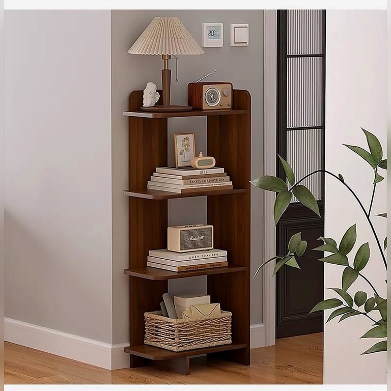 Kệ đỡ sách bằng gỗ gia đình thiết kế hiện đại Bianca