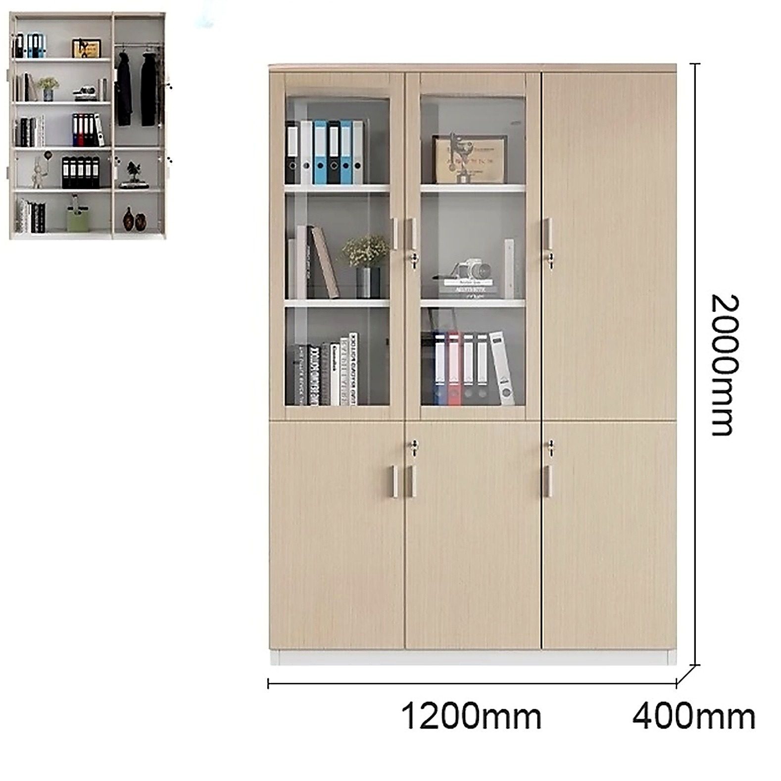 Tủ để tài liệu gỗ MDF kết cấu chắc chắn Giancarlo